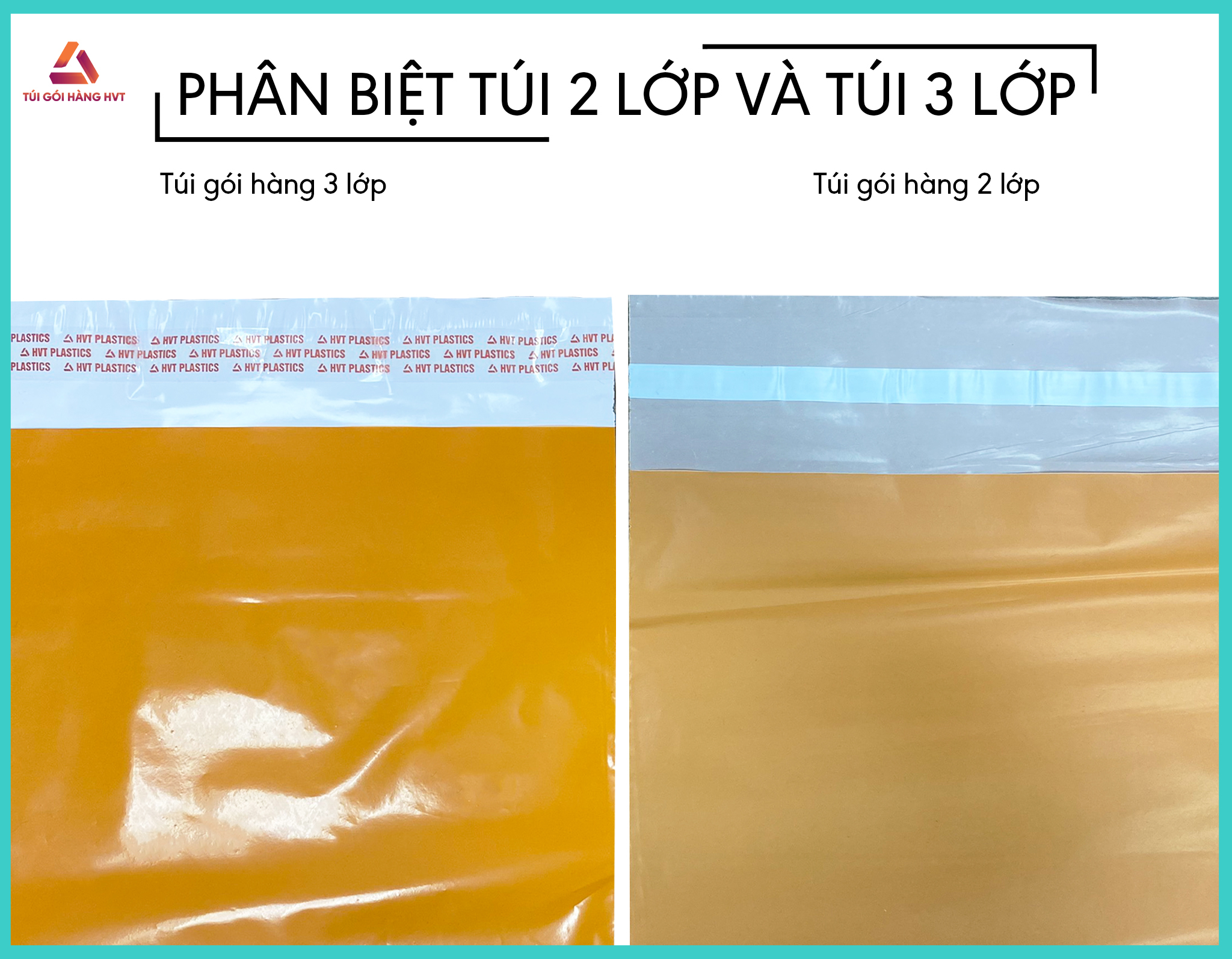 Phân biệt túi gói hàng 2 lớp và 3 lớp